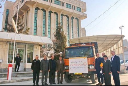 ارسال کمک های بانک ملی ایران به مردم زلزله زده خوی