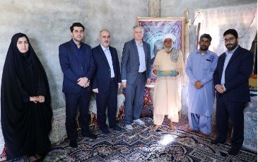 دیدار مدیران بانک دی با دو خانواده شهید در چابهار