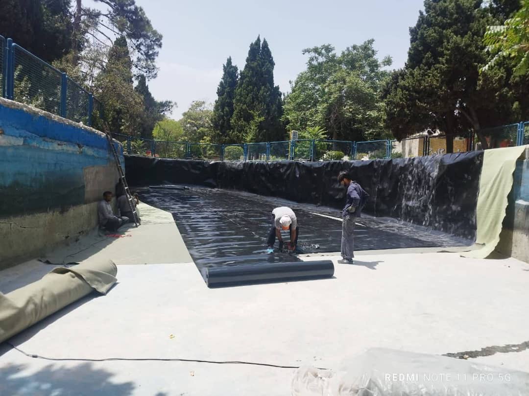 بهسازی و مرمت آبنمای بوستان سنگی منطقه 2