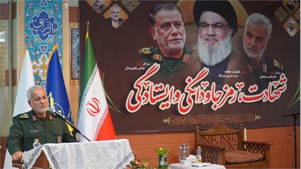 برگزاری مراسم بزرگداشت شهدای حمله تروریستی رژیم صهیونیستی در قرارگاه خاتم‌الانبیاء(ص)