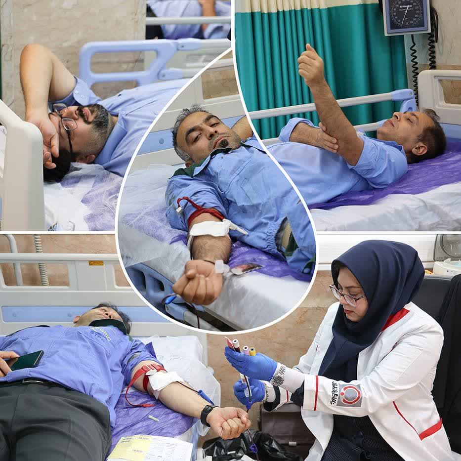 اهدای خون راهی برای پیوند کارکنان مجتمع پتروشیمی شهید تندگویان با جامعه