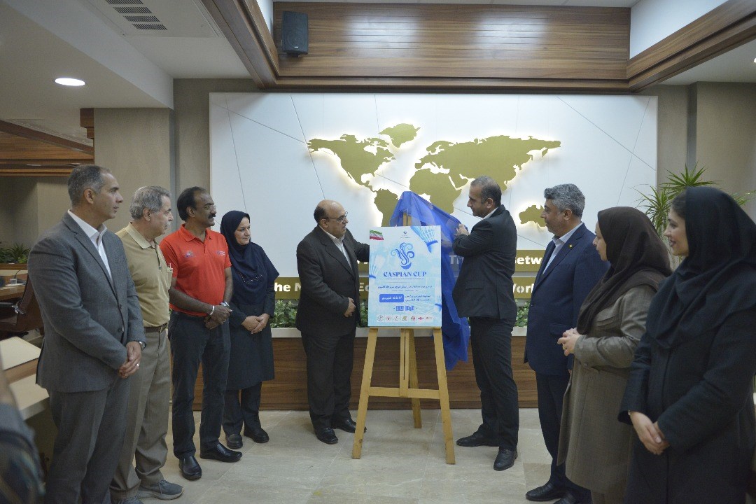 از پوستر دومین دوره رقابت‌های بین‌المللی بدمینتون جام «كاسپین» رونمایی شد