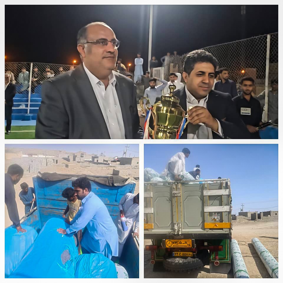 تخلیه سه چمن مصنوعی مینی فوتبال شهرستان زرآباد