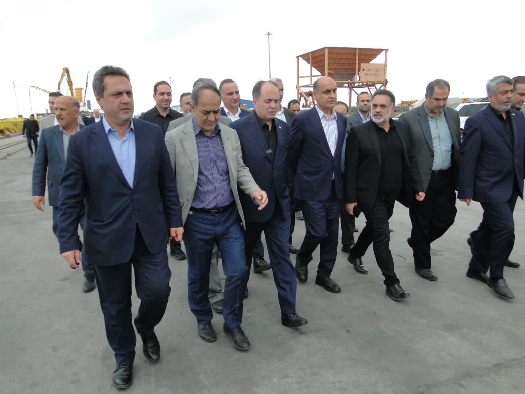 بازدید وزیر جهاد كشاورزی از بندر كاسپین