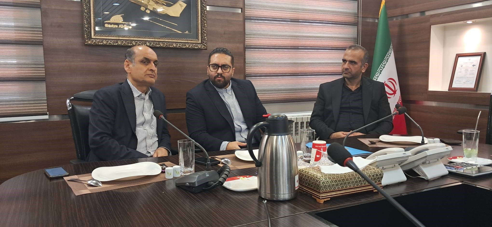 ترسیم افق‌های جدید همكاری در صنعت هوایی منطقه آزاد انزلی در گفتگو با مدیران ارشد صنعت هوایی كشور