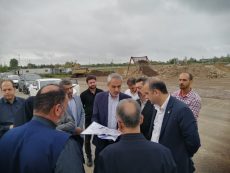 نظارت میدانی مدیرعامل سازمان منطقه آزاد انزلی بر پروژه‌های عمرانی