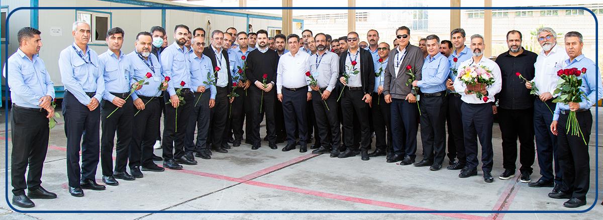 دیدار مدیرعامل پتروشیمی نوری با کارکنان تلاشگر واحد نقلیه و رانندگان به مناسبت روز حمل و نقل