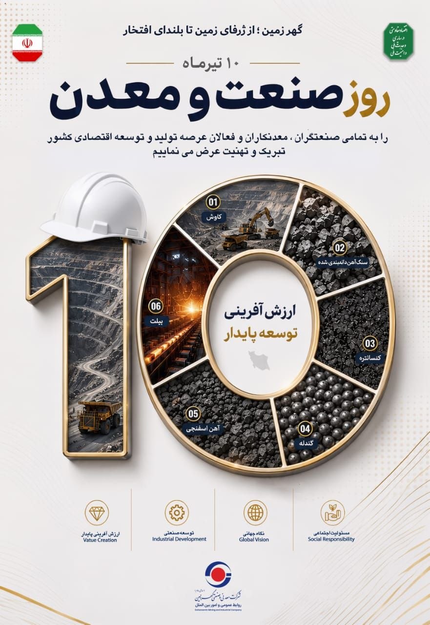 روز صنعت و معدن گرامی باد