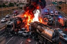 گزارش اولیه پلیس راه فراجا درباره حادثه حریق در محور سنندج ـ همدان